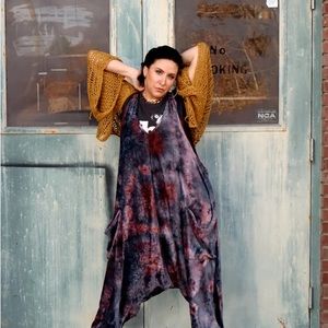 Brand new from KB! Kantha Bae velvet Erin jumpsuit
